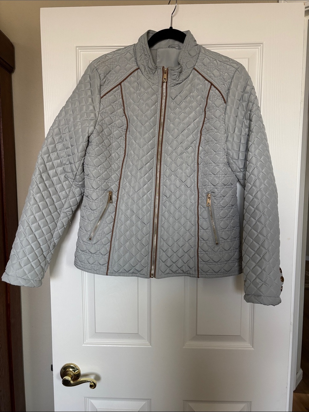 Bellivera Quilted Puffer Jacket with Zip Front